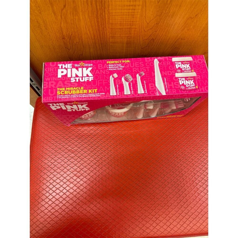 The Pink Stuff Miracle Electric Scrubber Kit with Cleaning Paste